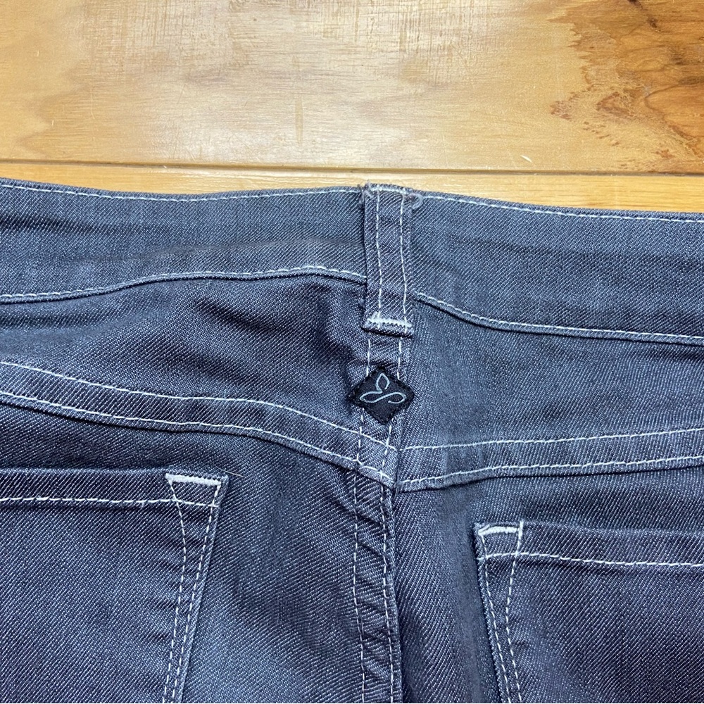 Prana Skinny‎ Jeans Womens Size 2 Low Rise Gray Denim Hiking Outdoor Pants - Picture 5 of 8